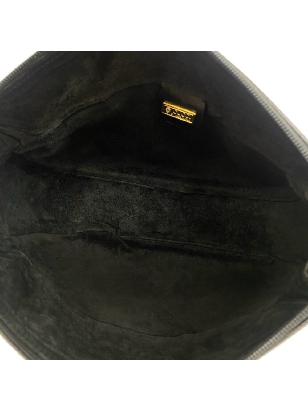Gucci Vintage GG Logo Leather Shoulder Bag Pochette Crossbody Black - Picture 9 of 9